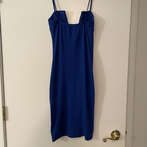 NWOT Blue bodycon dress - Picture 2 of 3